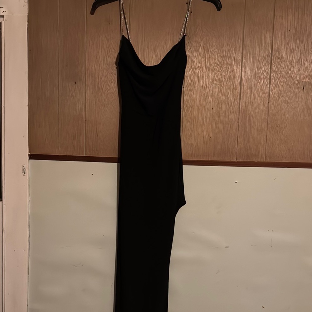 Windsor Black Slip Dress Cowl Neck Backless